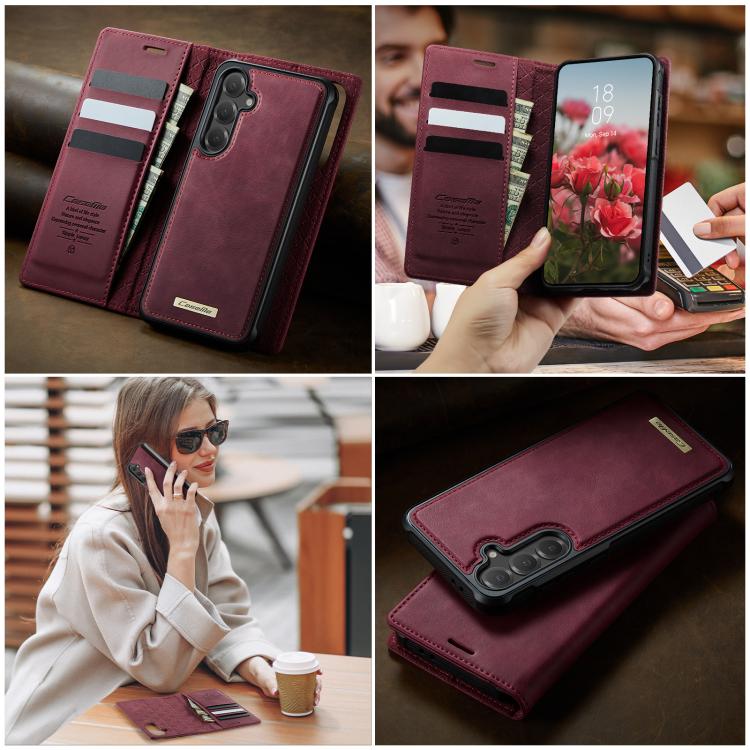 CaseMe C49 Magnetic RFID Blocking Detachable Wallet Leather Phone Case – Magnetic, Card Slot, Leather, For Galaxy S25 FE / S26 FE 5G, For Samsung Galaxy S26+ 5G, For Samsung Galaxy S26 Ultra 5G, For Samsung Galaxy S26 5G