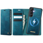 CaseMe C49 Magnetic RFID Blocking Detachable Wallet Leather Phone Case – Magnetic, Card Slot, Leather, For Galaxy S25 FE / S26 FE 5G, For Samsung Galaxy S26+ 5G, For Samsung Galaxy S26 Ultra 5G, For Samsung Galaxy S26 5G For Samsung Galaxy S26 5G Green