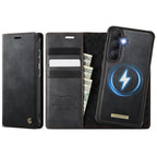 CaseMe C49 Magnetic RFID Blocking Detachable Wallet Leather Phone Case – Magnetic, Card Slot, Leather, For Galaxy S25 FE / S26 FE 5G, For Samsung Galaxy S26+ 5G, For Samsung Galaxy S26 Ultra 5G, For Samsung Galaxy S26 5G For Samsung Galaxy S26+ 5G Black