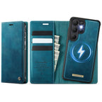 CaseMe C49 Magnetic RFID Blocking Detachable Wallet Leather Phone Case – Magnetic, Card Slot, Leather, For Galaxy S25 FE / S26 FE 5G, For Samsung Galaxy S26+ 5G, For Samsung Galaxy S26 Ultra 5G, For Samsung Galaxy S26 5G For Samsung Galaxy S26 Ultra 5G Green
