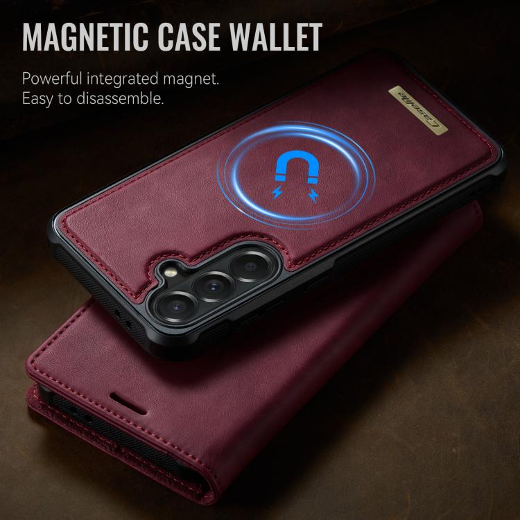 CaseMe C49 Magnetic RFID Blocking Detachable Wallet Leather Phone Case – Magnetic, Card Slot, Leather, For Samsung Galaxy A57 5G, For Samsung Galaxy A17, For Samsung Galaxy S25 Edge 5G, For Samsung Galaxy A56 5G