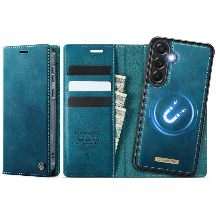 CaseMe C49 Magnetic RFID Blocking Detachable Wallet Leather Phone Case – Magnetic, Card Slot, Leather, For Samsung Galaxy A57 5G, For Samsung Galaxy A17, For Samsung Galaxy S25 Edge 5G, For Samsung Galaxy A56 5G