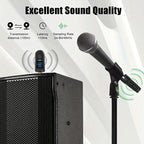 K1 For Handheld Dynamic Mic Wired to Wireless Microphone Converter, 1 Transmitter + 1 Receiver, 1 Transmitter + 1 Receiver – TPU, Plug-and-play