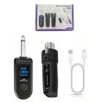 K1 For Handheld Dynamic Mic Wired to Wireless Microphone Converter, 1 Transmitter + 1 Receiver, 1 Transmitter + 1 Receiver – TPU, Plug-and-play