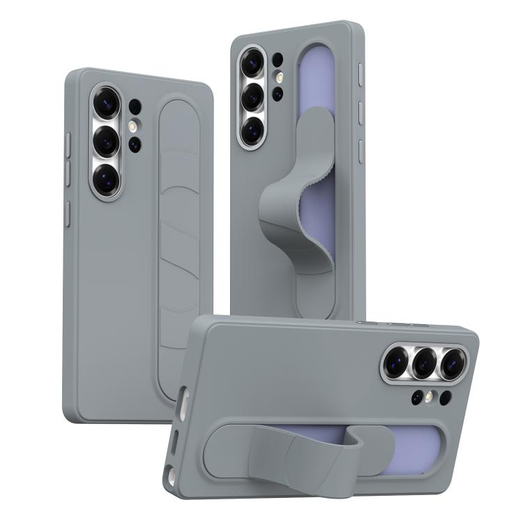 Intelligent Control Button Wristband Phone Case – Wear-resistant, TPU, For Samsung Galaxy S24+ 5G, For Samsung Galaxy S24 5G, For Samsung Galaxy S23 Ultra 5G For Samsung Galaxy S23 Ultra 5G Space Gray