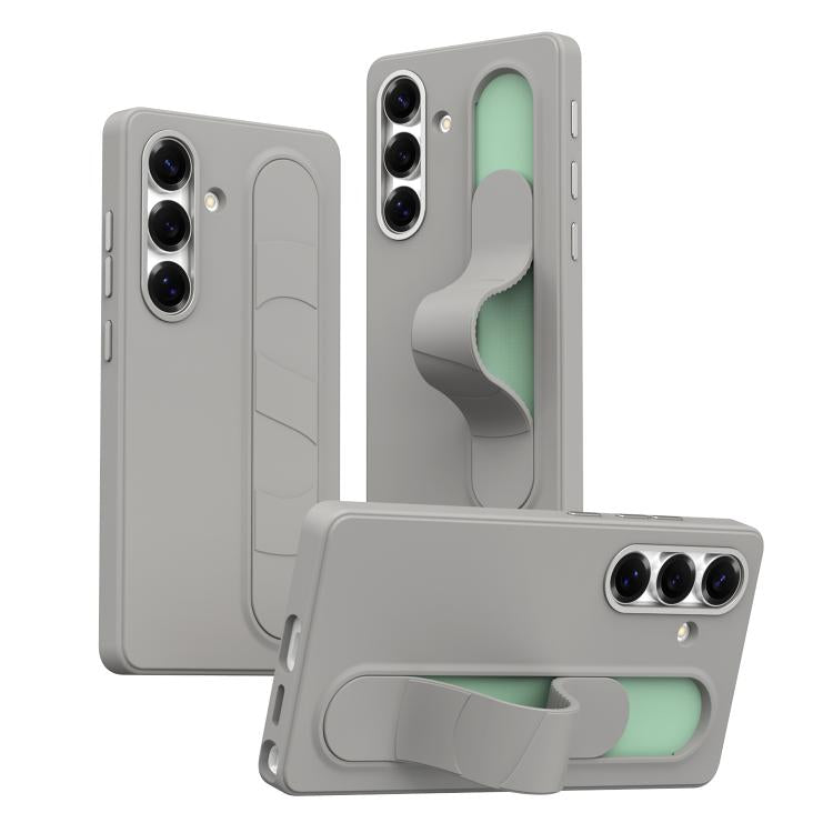 Intelligent Control Button Wristband Phone Case – Wear-resistant, TPU, For Samsung Galaxy S25 5G, For Samsung Galaxy S25+ 5G, For Samsung Galaxy S25 Ultra 5G, For Samsung Galaxy S24 Ultra 5G For Samsung Galaxy S25 5G Titanium Gunmetal