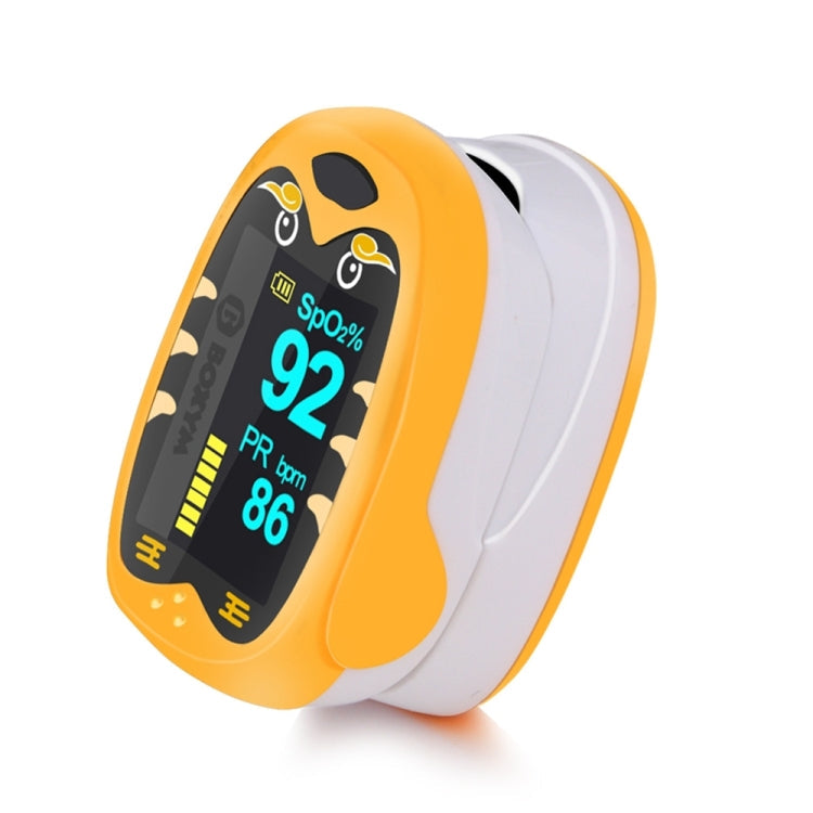 Pediatric Finger Pulse Oximeter Neonatal Blood Oxygen Children Kids Rechargeable USB Saturation Infant Oximetro Pediatrico, yellow, Orange – Lanyard Orange