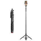 L16TT Auto Pop Up Tripod Anti Shake Floor Stand Aluminum Alloy Pole Extendable Selfie Stick, L16TT L16TT