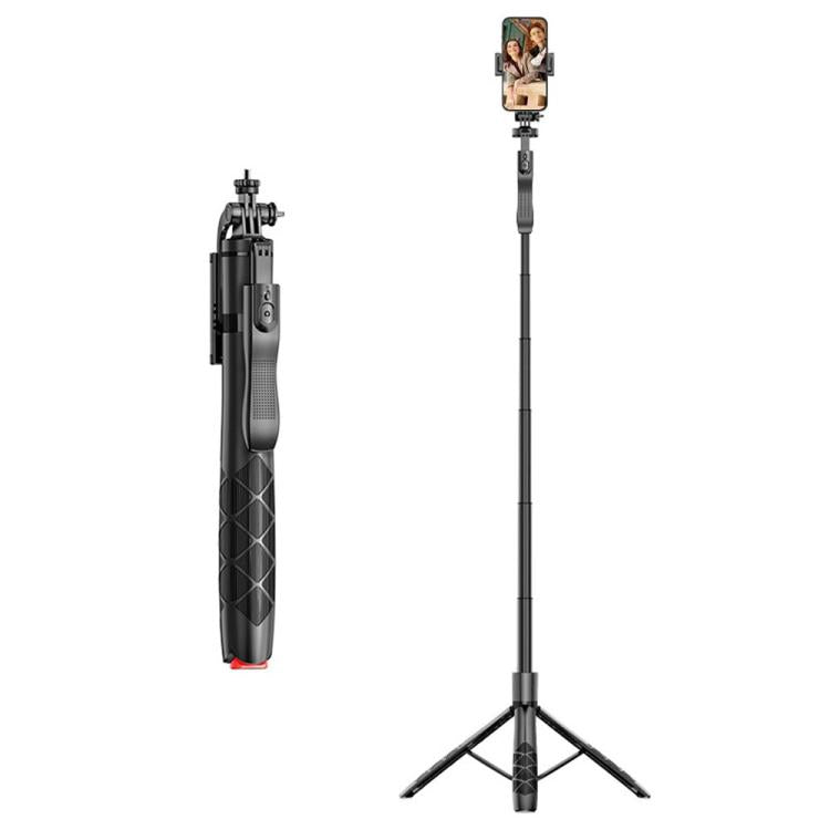 L16TT Auto Pop Up Tripod Anti Shake Floor Stand Aluminum Alloy Pole Extendable Selfie Stick, L16TT L16TT