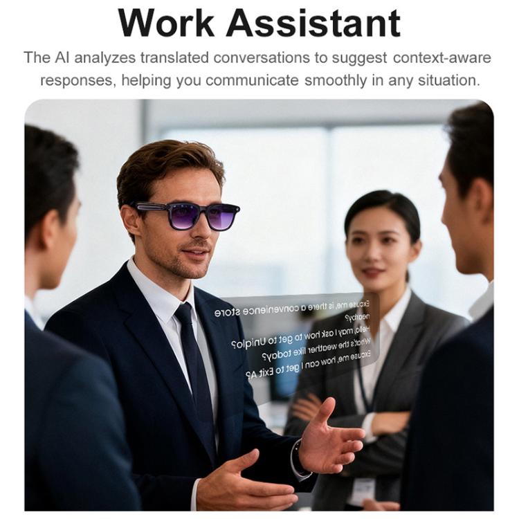 A2 8MP HD Smart Camera Glasses, Support AI Translation / AI Assistant / Bluetooth Calling, A2