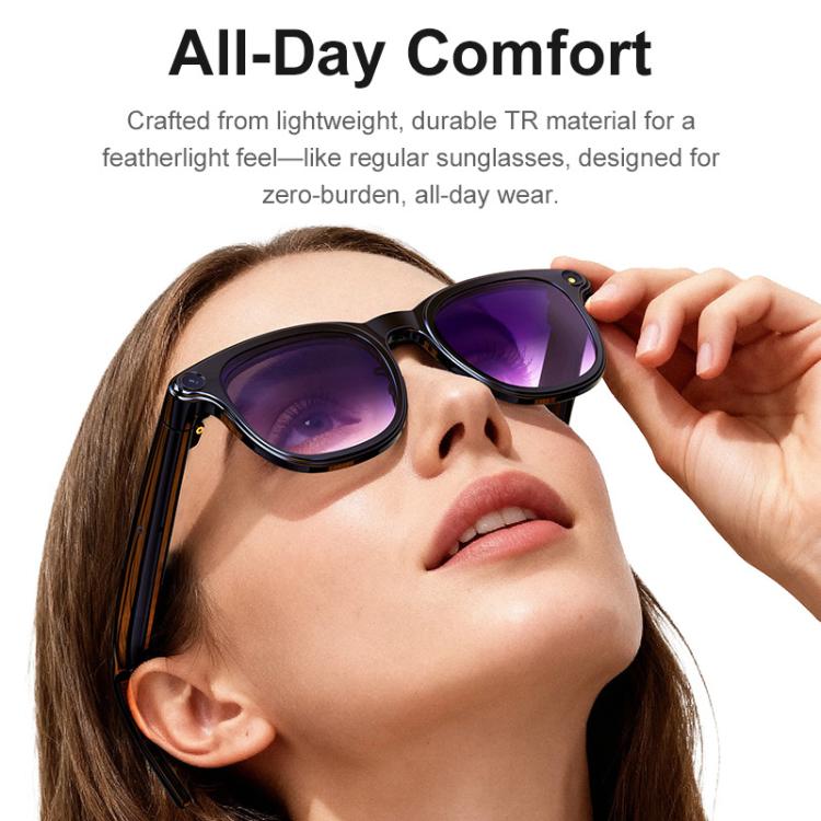 A2 8MP HD Smart Camera Glasses, Support AI Translation / AI Assistant / Bluetooth Calling, A2