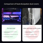 Acrylic Horizontal Mounting Transparent Dust Cover for PS5 Pro / PS5 Slim, For Sony PS5 Pro / PS5 Slim