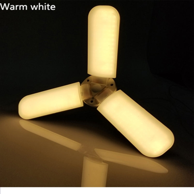 45W E27 LED Bulb SMD2835 228leds Super Bright Foldable Fan Blade Angle Adjustable Ceiling Lamp Home Energy Saving Lights Default Title