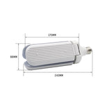45W E27 LED Bulb SMD2835 228leds Super Bright Foldable Fan Blade Angle Adjustable Ceiling Lamp Home Energy Saving Lights