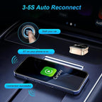 M70 For AirPlay / Miracast 4 in 1 Smart Screen Mirroring Adapter CarPlay / Android Auto Wired to Wireless, M70