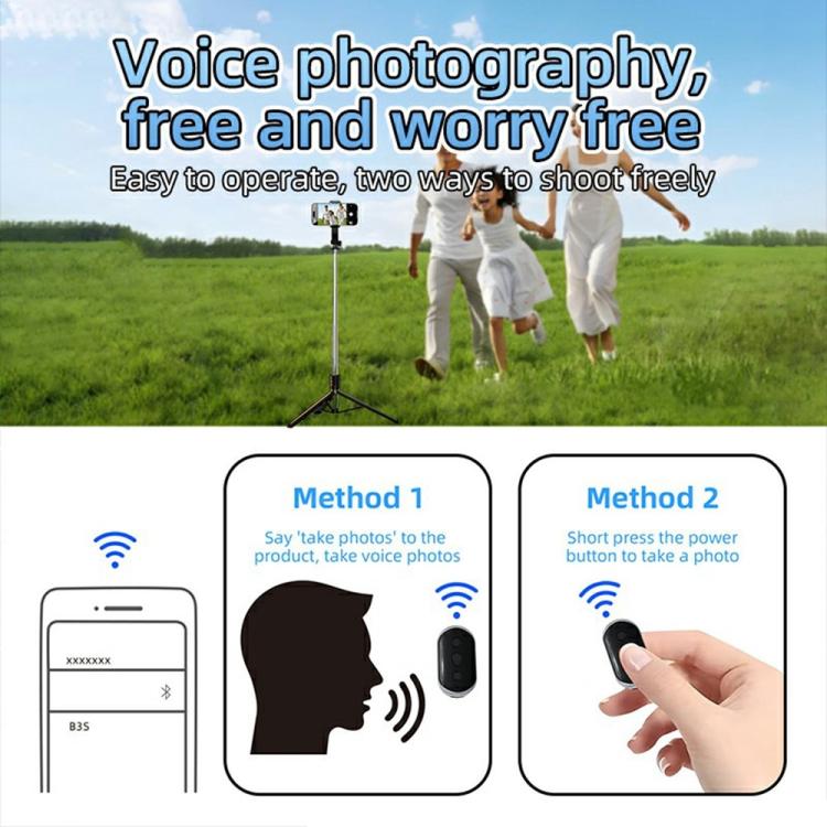 B3 Shutter Controller Wireless Camera Remote Intelligent Voice Control Bluetooth Remote