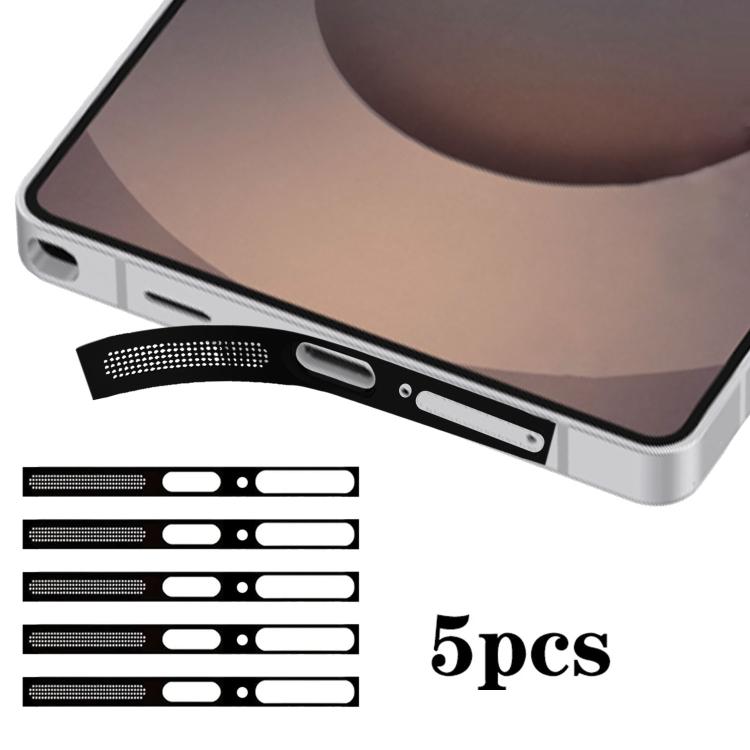 5pcs High-Density Metallic Integrated Speaker Dust Cover – Ultra-thin, For Samsung Galaxy S26 Ultra 5G, For Samsung Galaxy S25 Ultra 5G