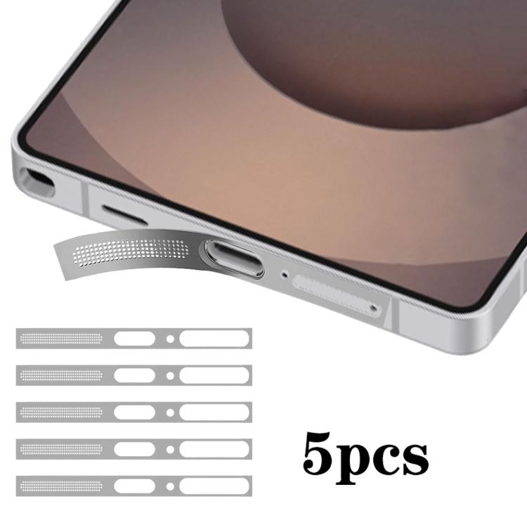5pcs High-Density Metallic Integrated Speaker Dust Cover – Ultra-thin, For Samsung Galaxy S26 Ultra 5G, For Samsung Galaxy S25 Ultra 5G
