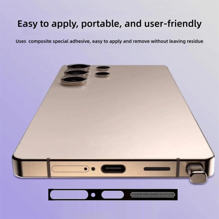 5pcs High-Density Metallic Integrated Speaker Dust Cover – Ultra-thin, For Samsung Galaxy S26 Ultra 5G, For Samsung Galaxy S25 Ultra 5G