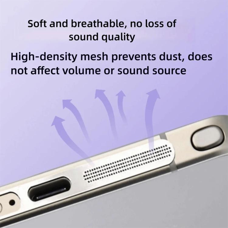 5pcs High-Density Metallic Integrated Speaker Dust Cover – Ultra-thin, For Samsung Galaxy S26 Ultra 5G, For Samsung Galaxy S25 Ultra 5G