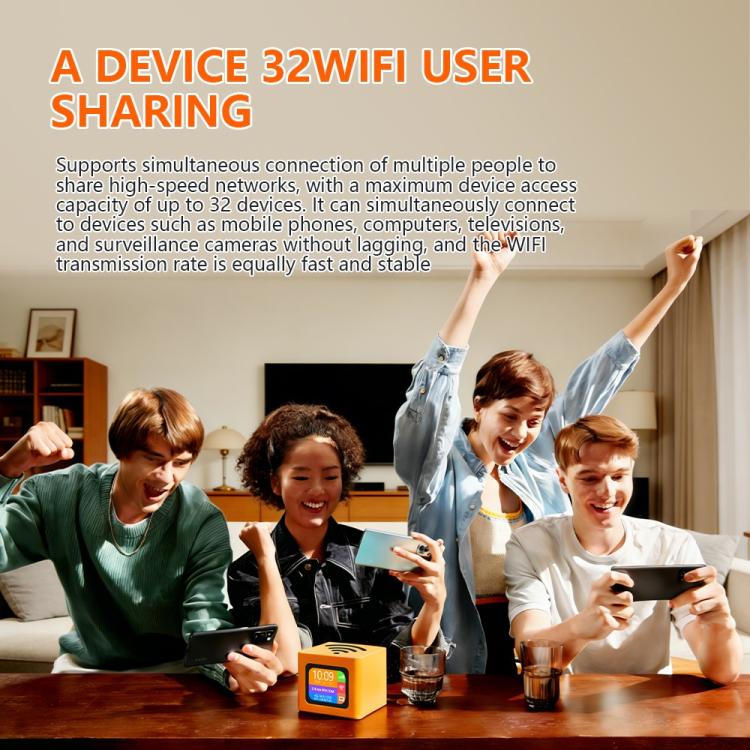 Q51-E SIM Card Slot and RJ45 Port 4G LTE WiFi 6 Router CPE Wireless Modem, EU Plug, UK Plug – Card Slot