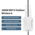HW1800S WiFi 6 Outdoor Wireless Access Point 1800Mbps Waterproof Dual Band Gigabit Router, US Plug, EU Plug, UK Plug, AU Plug – Waterproof