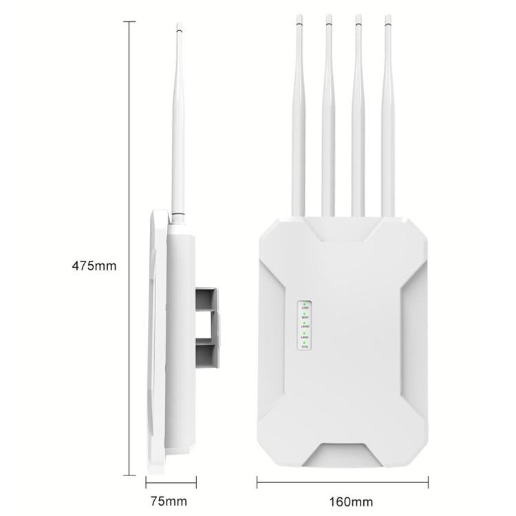HW1800S WiFi 6 Outdoor Wireless Access Point 1800Mbps Waterproof Dual Band Gigabit Router, US Plug, EU Plug, UK Plug, AU Plug – Waterproof