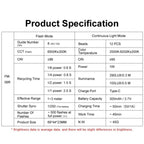 JMARY FM-06R For Camera Mini Flash Fill Light Hot Shoe Mount 300mAh Rechargeable LED Light – TPU
