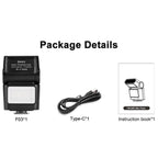 JMARY FM-06R For Camera Mini Flash Fill Light Hot Shoe Mount 300mAh Rechargeable LED Light – TPU