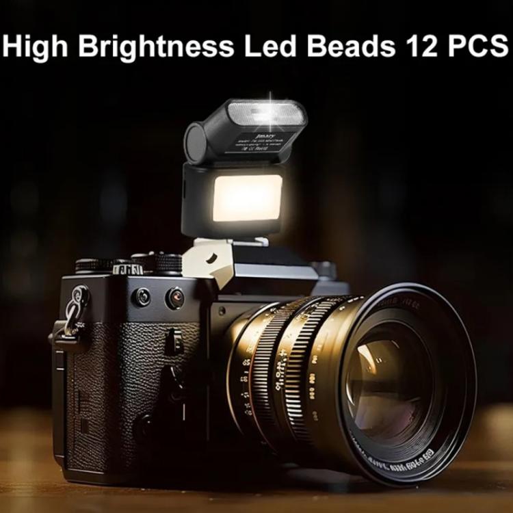 JMARY FM-06R For Camera Mini Flash Fill Light Hot Shoe Mount 300mAh Rechargeable LED Light – TPU