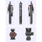 F05 For Photography Vlogging Remote Control Phone Holder Extendable Selfie Stick Tripod Stand, F05
