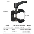 Z039 Photography Clamp 1/4 and 3/8 Thread Crab Pliers Clip For DSLR Cameras