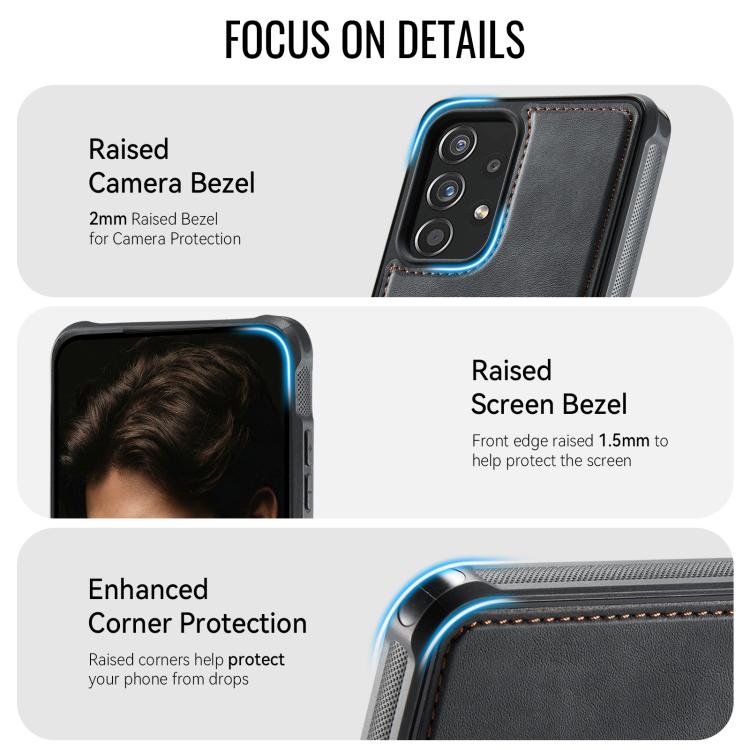 CaseMe C69 Series Magnetic Vegan Leather Back Phone Case – Magnetic, Leather, Wireless Charging, For Samsung Galaxy A52 / A52s 5G