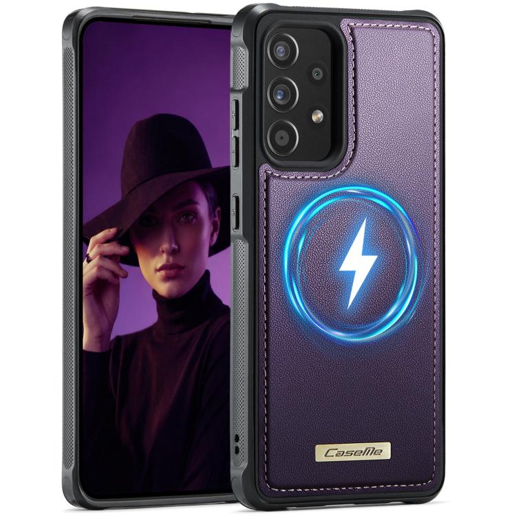 CaseMe C69 Series Magnetic Vegan Leather Back Phone Case – Magnetic, Leather, Wireless Charging, For Samsung Galaxy A52 / A52s 5G