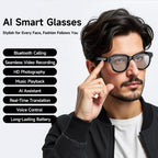 M89-S 8MP AI Smart Glasses, Support Bluetooth Call / AI Voice Assistant / Music Control