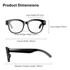 M89-S 8MP AI Smart Glasses, Support Bluetooth Call / AI Voice Assistant / Music Control