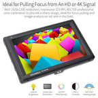 FEELWORLD FW279 7 Inch Ultra Bright 2200nit on Camera Field DSLR Monitor Full HD 1920x1200 4K HDMI Input Output High Brightness for DSLR Stabilizer, FW279