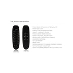 C120 2.4G Mini Keyboard Wireless Remote Mouse with 3-Gyro & 3-Gravity Sensor for PC / HTPC / IPTV / Smart TV and Android TV Box etc – Durable Build, Easy to Use