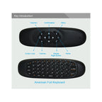 C120 2.4G Mini Keyboard Wireless Remote Mouse with 3-Gyro & 3-Gravity Sensor for PC / HTPC / IPTV / Smart TV and Android TV Box etc – Durable Build, Easy to Use