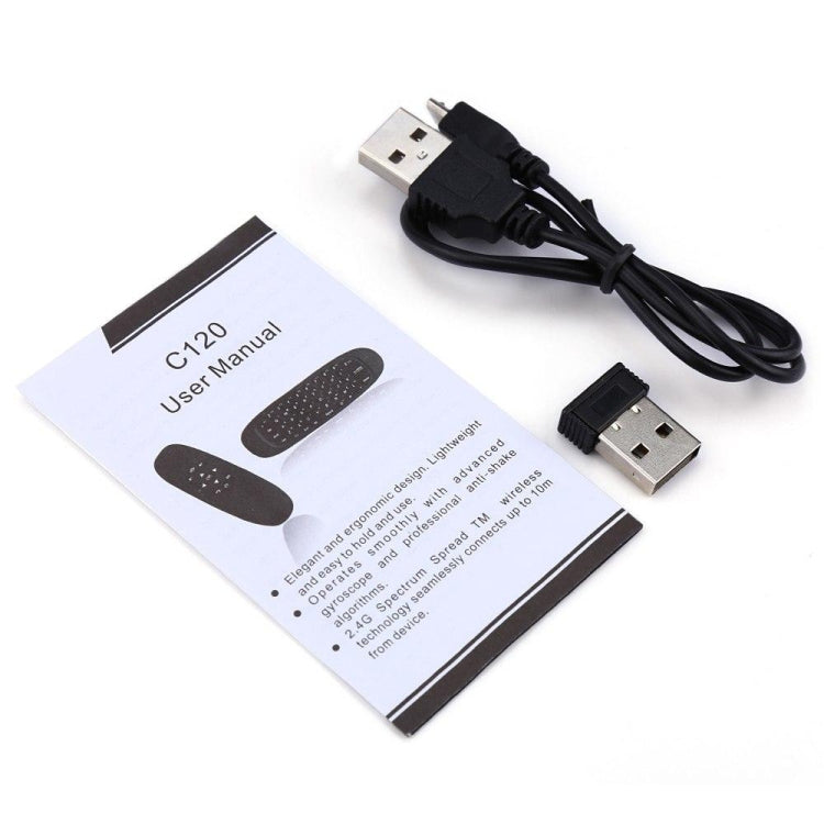 C120 2.4G Mini Keyboard Wireless Remote Mouse with 3-Gyro & 3-Gravity Sensor for PC / HTPC / IPTV / Smart TV and Android TV Box etc – Durable Build, Easy to Use