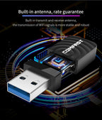 COMFAST CF-812AC USB WiFi Adapter-1300 Mbps USB di Rete Wireless wiFi, CF-812AC – Durable Build, Easy to Use