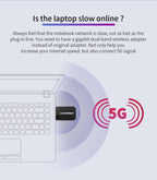 COMFAST CF-812AC USB WiFi Adapter-1300 Mbps USB di Rete Wireless wiFi, CF-812AC – Durable Build, Easy to Use