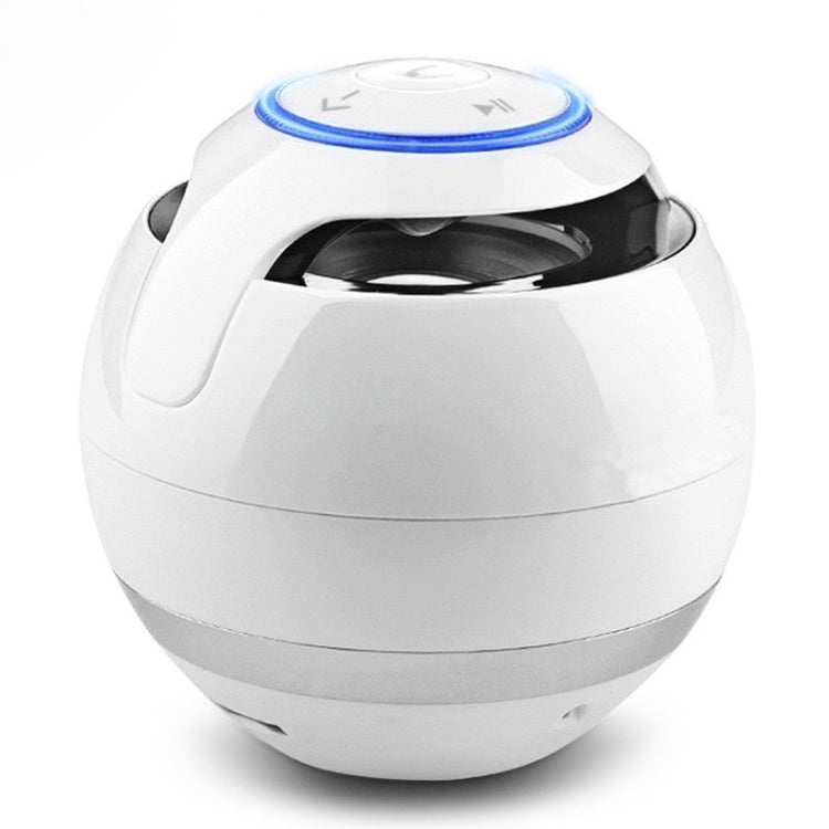 A18 Bluetooth Speaker – Ball Bluetooth Speaker with LED Light Portable Wireless Mini Speaker... WHITE