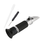 RZ136 Refractometer Fruit Wine Meter Sugar Portable Auto Brix 0~32% Alcohol 0~26% Fruit Juice Wine Sugar Meter Refractometer