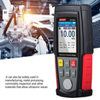 WT100A Digital Ultrasonic Thickness Gauge Meter Tester USB Charging Digital Thickness Metal Tester High Precision, WT100A