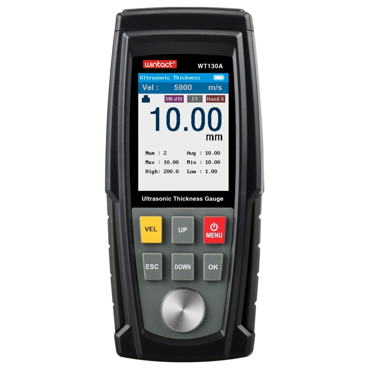 WT130A Digital Ultrasonic Thickness Gauge Meter Tester USB Charging Digital Thickness Metal Tester High Precision, WT130A WT130A