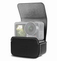 Waterproof Mini Leather Case Storage Carrying Box for DJI OSMO Action / GoPro / SJCAM / Xiaomi Mi Jia, Black, Coffee Black