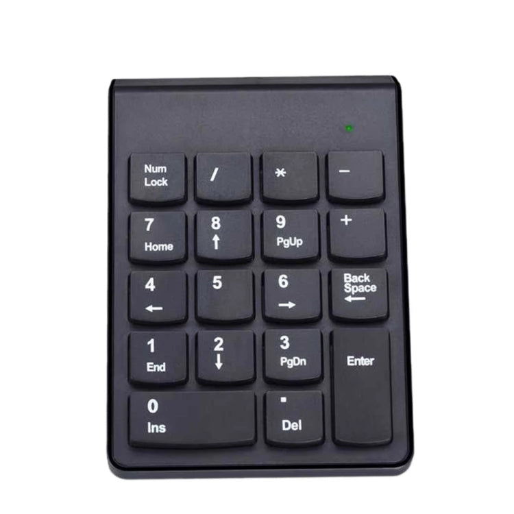 18 Keys 2.4GHz Mini USB Numeric Keypad, Wireless Black – Durable Build, Easy to Use