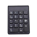 18 Keys 2.4GHz Mini USB Numeric Keypad, Wireless Black – Durable Build, Easy to Use