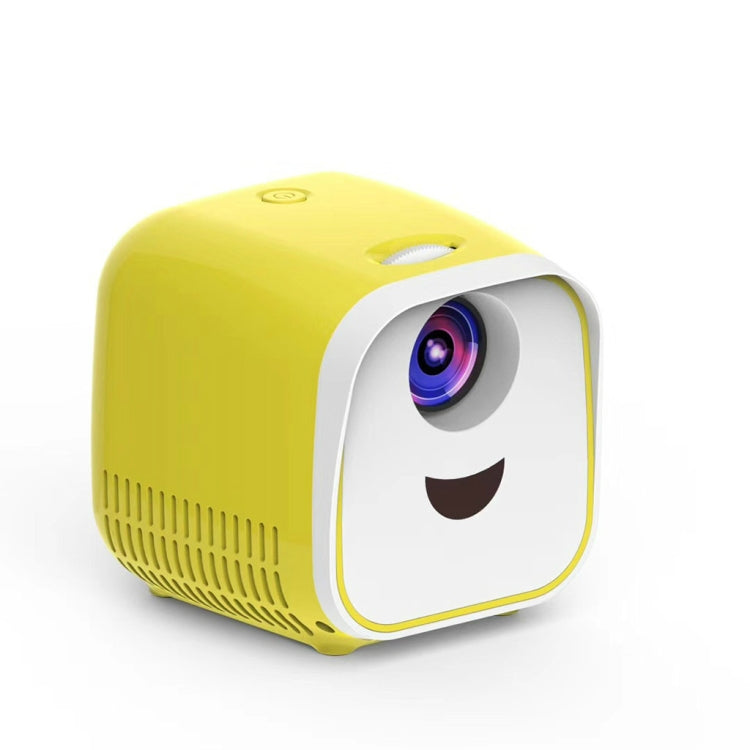 L1 Children Projector Mini Mini LED Portable Home Speaker Projector, US Plug, EU Plug, UK Plug – Card Slot, Bluetooth, TPU US Plug Yellow